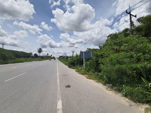 ขายที่ดินสีม่วงลายนิคมพัฒนา 24 ไร่ ติดถนนเส้น 3376 ข้างติดถนนลาดยาง จ.ระยอง