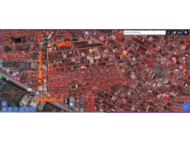 ที่สวย ทำเลเด่น รามอินทรา5แยก7 เดินทางเข้าออกได้หลายช่องทาง