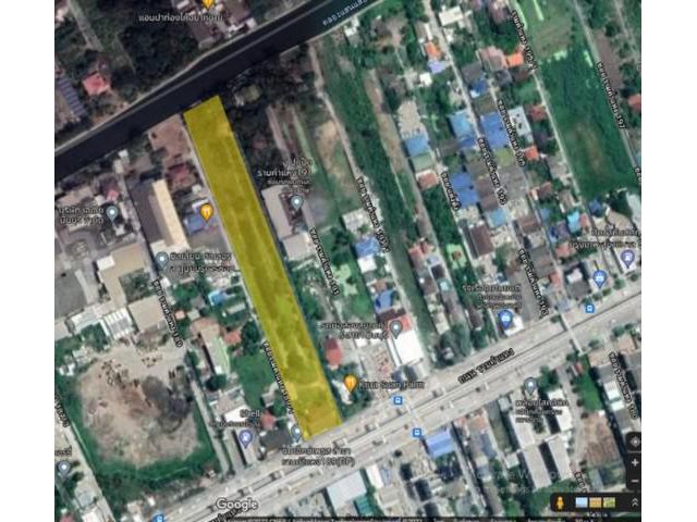 ขายที่ดิน 8 ไร่กว่า ติดถนนรามคำแหง ใกล้สถานีรถไฟ