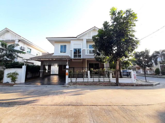 ขายบ้านเดี่ยว 2 ชั้น #หมู่บ้านแลนซีโอ รามอินทรา-นวมินทร์ จุดเด่นบ้านหลังริม ถนนเมน พื้นที่ใช้สอยเยอะ รีโนเวททั้งหลัง