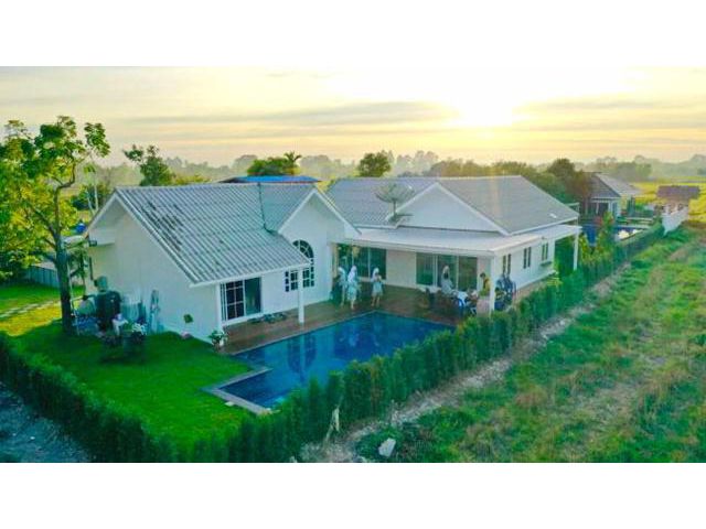 หลังสุดท้าย! 200 ตรว.บ้านนาPool Villa นครนายก