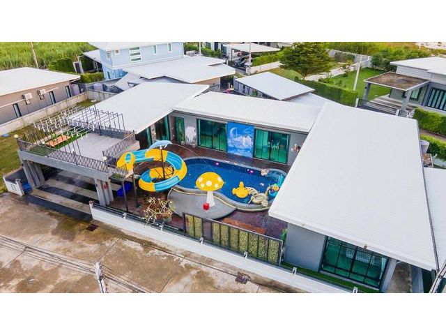 ที่พักพลูวิลล่า หัวหิน ราคาถูก ไม่เกิน 7 ขวบพักฟรี