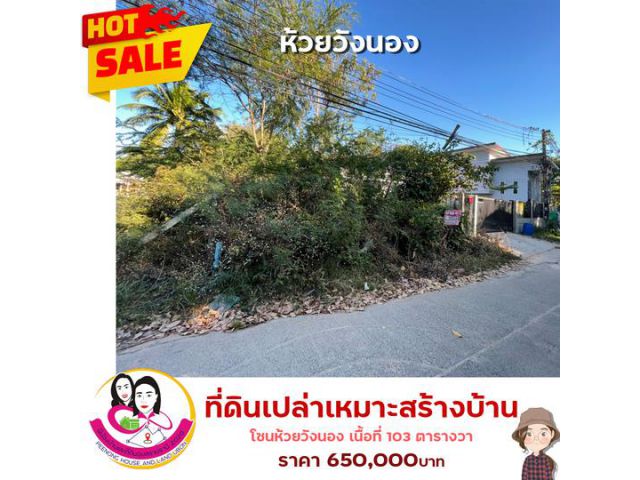 ขายที่ดินเปล่า เหมาะสร้างบ้านพักอาศัย ห้วยวังนอง ต.ปทุม อ.เมือง จ.อุบล