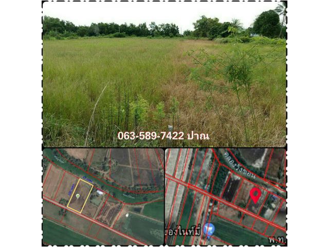 ขายที่ดินเปล่า หลังติดคลอง  เนื้อที่ 3 ไร่ ติดถนนเส้นทางหลวง ใกล้ อบต.บางโรง อ.คลองเขื่อน