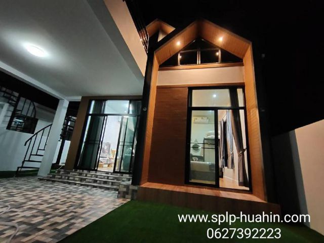 Project SPLP Poolvilla 3 Hua Hin, detached house with a large swimming pool, Jacuzzi, free waterfall  Tel.0618861551/062