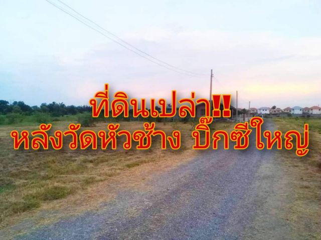 . .ที่ดินเปล่า!! ถมแล้ว แถววัดหัวช้าง บิ๊กซีใหญ่. .