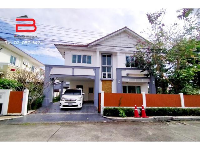 บ้านเดี่ยว 2 ชั้น โครงการ เพอร์เฟค เพลส ราชพฤกษ์ เนื้อที่ 66.2 ตรว. บ้านหลังมุม ติดสวนสาธารณะ