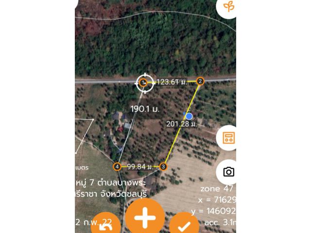 ที่ดินแปลงสวย ชลบุรี ศรีราชา 11 ไร่ สีม่วง