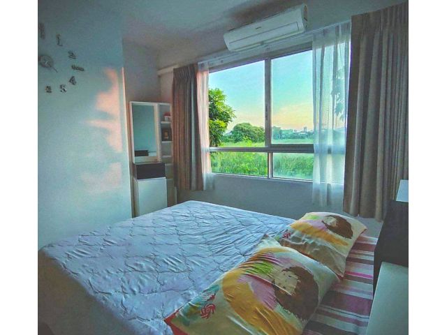 รหัสทรัพย์ P6002 ให้เช่า พลัม คอนโด สามัคคี Plum Condo Samakkhi (ห้องสวยบรรยากาศดี พร้อมเฟอร์)