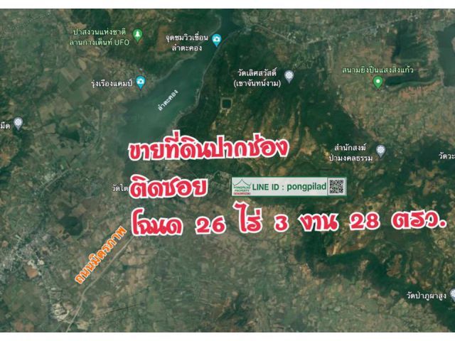 > ขายที่ดินปากช่อง ติดซอย โฉนด 26 ไร่ 3 งาน 28 ตรว.