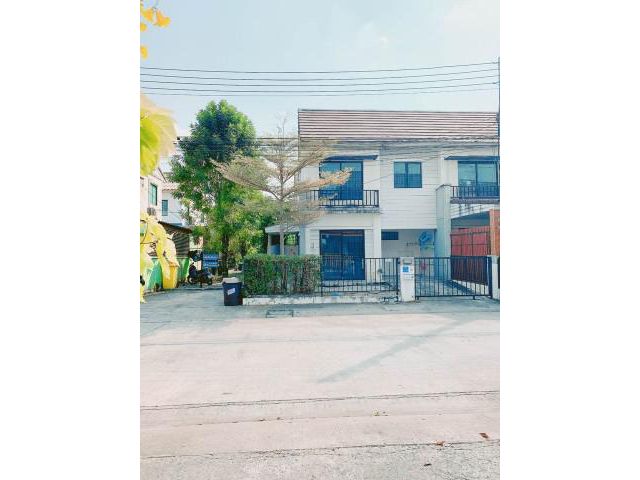รหัสทรัพย์ P6070 ให้เช่าทาวน์โฮม2ชั้นบ้านหลังริม หมู่บ้านบ้านพฤกษา 79 ลำลูกกา คลอง 3 ติดถนนใหญ่