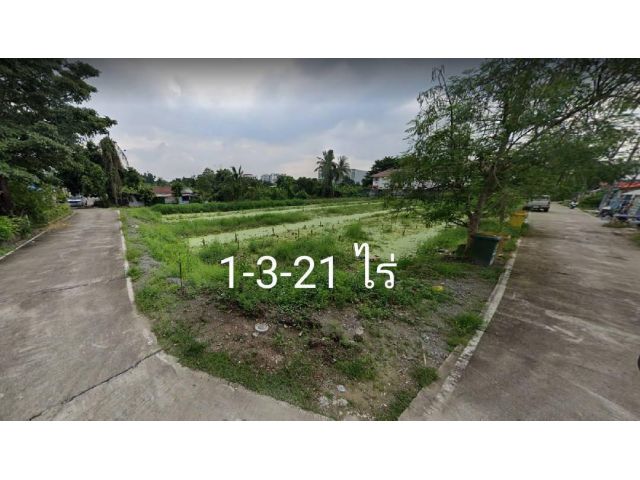 ขายที่ดินราชพฤกษ์ เนื้อที่ 1-3-21 ไร่ นนทบุรี อำเภอบางกรวย สร้างอพาทเมนท์ได้
