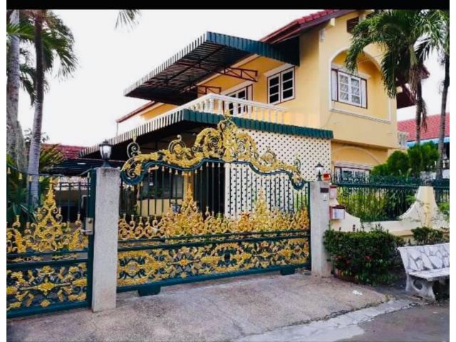 ขายบ้านเดี่ยวพัทยา หมู่บ้านสุขสบายวิลล่า ใกล้ทะเล ถนนเทพประสิทธิ์