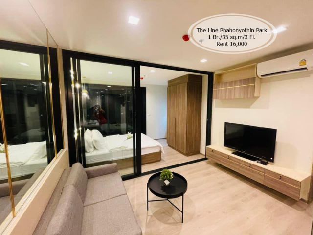 เช่า- The Line Phahonyothin Park / 1 นอน/35 ตรม./ชั้น 3 /ใกล้ BTS ห้าแยกลาดพร้าว เช่า 16,000