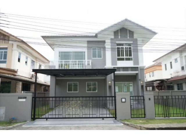 บ้านเดี่ยว 2 ชั้น หมู่บ้านสราญสิริ รามอินทรา1 ถ.ปัญญารามอินทรา ทำเลดี ใกล้แฟชั่นไอส์แลนด์ ซาฟารีเวิลด์