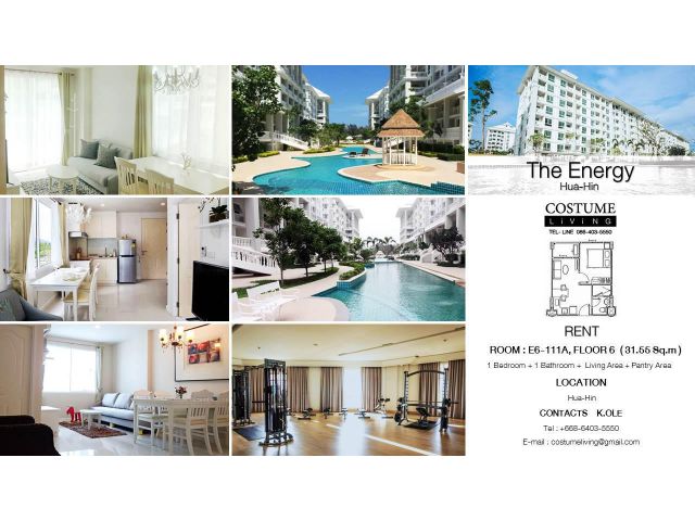 ขายคอนโดสภาพนางฟ้า ดิ เอนเนอร์จี้ หัวหิน (The Energy Huahin)