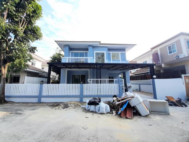 ขายบ้านเดี่ยว 2 ชั้น #หมู่บ้านแลนซีโอ รามอินทรา-นวมินทร์ บ้านหันทิศเหนือ รีโนเวทใหม่สวย อยู่ติดถนนเลียบคลองสอง