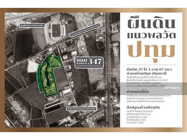 ขายที่ดินภูมิวิภาคสวนหญ้าปทุมเหมาะทำเป็นโรงงาน