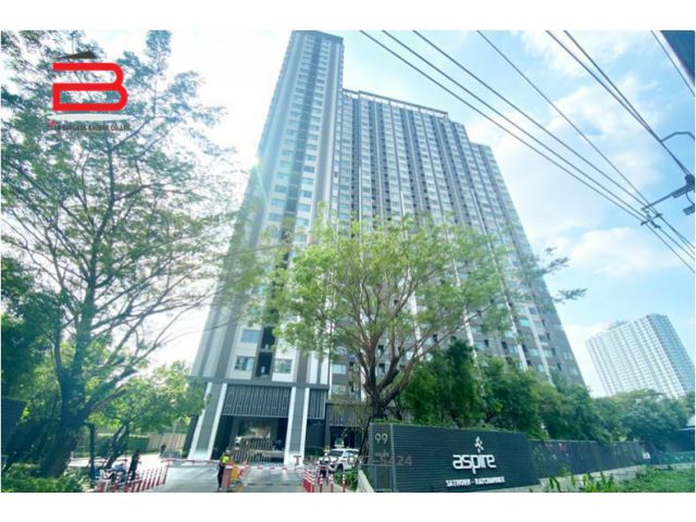 คอนโดมิเนียม โครงการ แอสปาย สาทร-ราชพฤกษ์ เนื้อที่ 48.39 ตร.ม. มี 2 ห้องนอน ซ.เทอดไท 48 ถนนราชพฤกษ์ เขตภาษีเจริญ