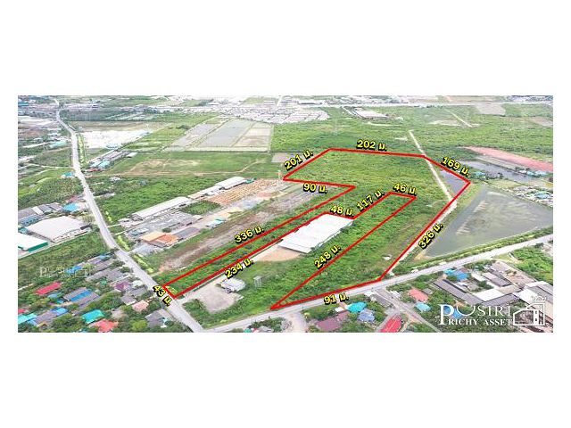 ที่สวย 58 ไร่ ใกล้พระราม 2 สีม่วงแท้ 100% เหมาะทำโรงงาน โกดัง และศูนย์กระจายสินค้า