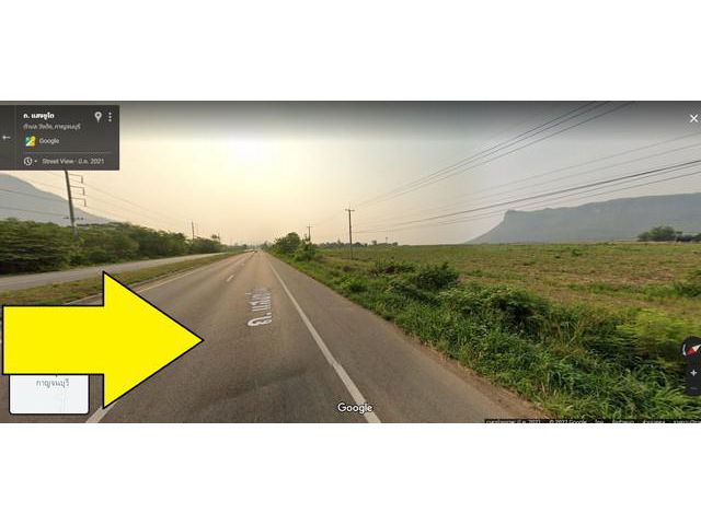 ขายที่ดินติดถนนสี่เลน แสงชูโต ใกล้เมืองกาญจนบุรี