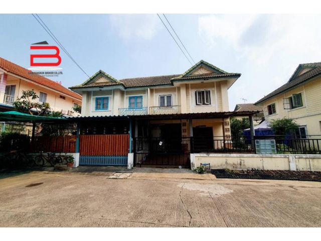 บ้านแฝด 2 ชั้น โครงการ บ้านพฤกษา 24 สุวินทวงศ์-บางน้ำเปรี้ยว เนื้อที่ 35 ตรว. มี 3 ห้องนอน 2 ห้องน้ำ จ.ฉะเชิงเทรา