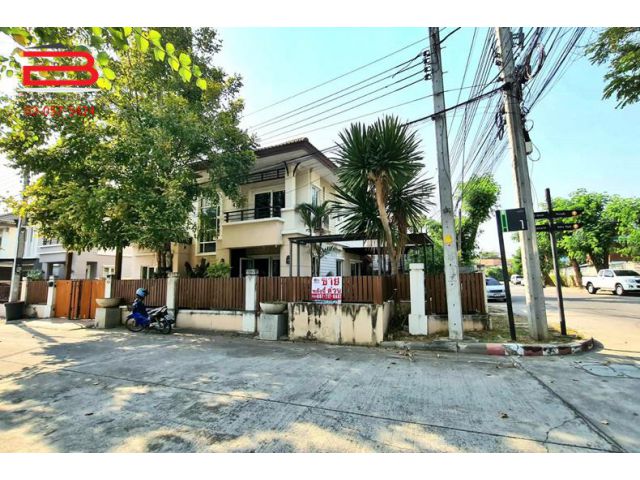 บ้านเดี่ยว 2 ชั้น หลังมุม โครงการ พฤกษาทาวน์ ราชพฤกษ์ 18 เนื้อที่ 54 ตรว. มี 3 นอน 3 น้ำ จ.นนทบุรี