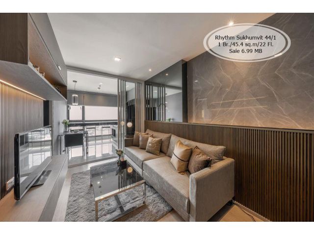 ขาย- Rhythm Sukhumvit 44/1 /2ห้องนอน/ 45.4 ตร.ม. /ชั้น  22 ติด BTS พระโขนง /ขาย 6.99 ล้าน
