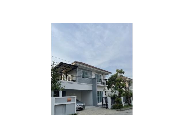 HR1046 ให้เช่า-ขายบ้านเดี่ยว 2ชั้น พื้นที่ 65 ตร.ว โครงการเพอร์เฟคพาร์ค สุวรรณภูมิ ร่มเกล้า