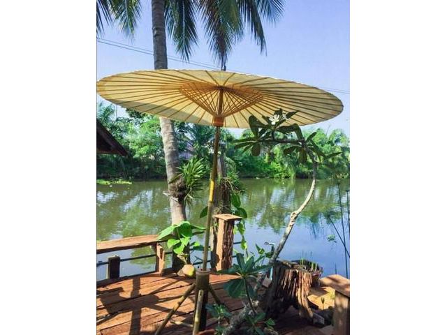 ขายที่ดินริมน้ำคลองชลประทาน บ้านแพ้ว สมุทรสาคร