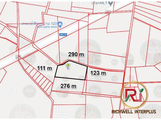 ขายที่ดินเกาะขนุน พนมสารคาม 46 ไร่ ใกล้ถนน 331 - 650 เมตร จ.ฉะเชิงเทรา