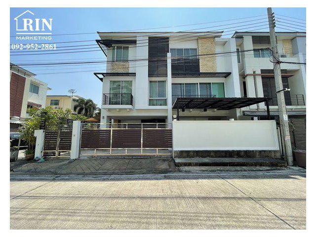 R070-013 ทาวน์โฮม 3 ชั้น พระราม 3 ซ.นนทรี 20 หมู่บ้านธนาพัฒน์ 57.7 ตรวา. หลังมุม จอดรถได้มากกว่า 4 คัน