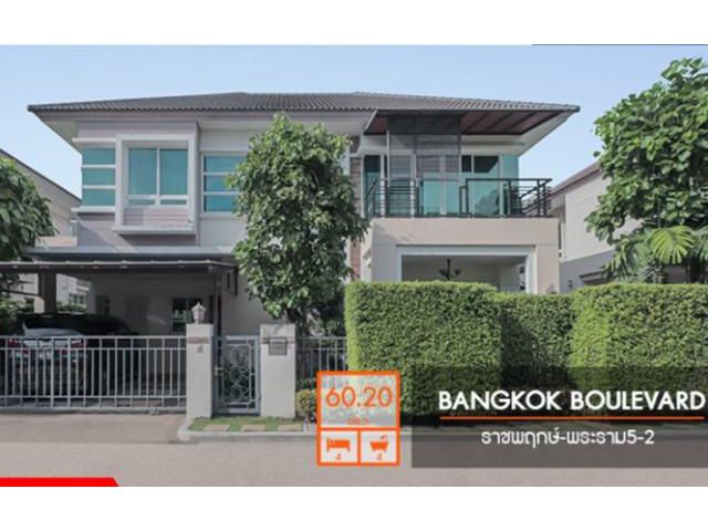 ขายด่วนบ้านบางกอกบูเลอวาร์ดราชพฤกษ์-พระราม5 สวยพร้อมอยู่ บิวท์อินครบ