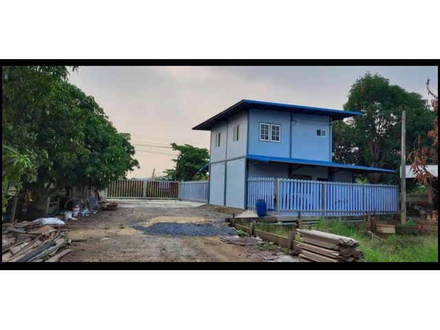 ขายที่ดินติดแม่น้ำเจ้าพระยาถมแล้วพร้อมบ้านสร้างใหม่ 2 ชั้น 2 ห้องนอน 2 ห้องน้ำ มีโฉนด 80 ตาร