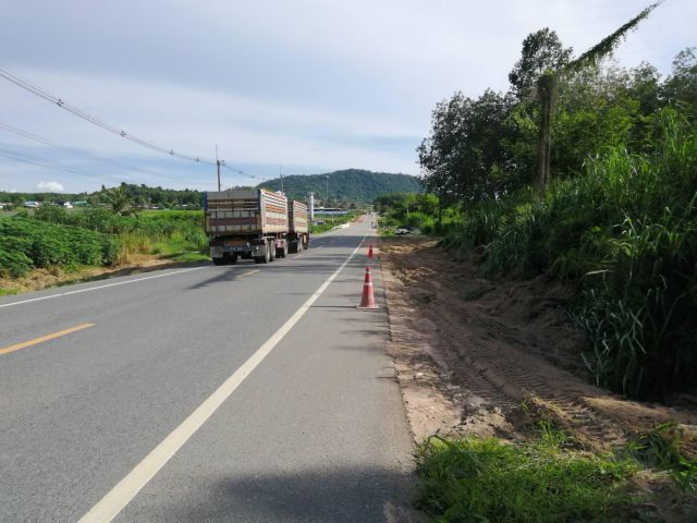 ขายที่ดินสีม่วงลาย 24 ไร่ ใกล้ถนนเส้น 2015 - 500 เมตร มาบยางพร ปลวกแดง ระยอง