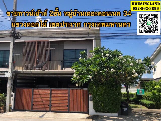 ขายทาวน์โฮม 2 ชั้น หมู่บ้านเดอะคอนเนค 34 (ถนนวงแหวน-อ่อนุช) แขวงดอกไม้ เขตประเวศ จังหวัดกรุงเทพมหานคร