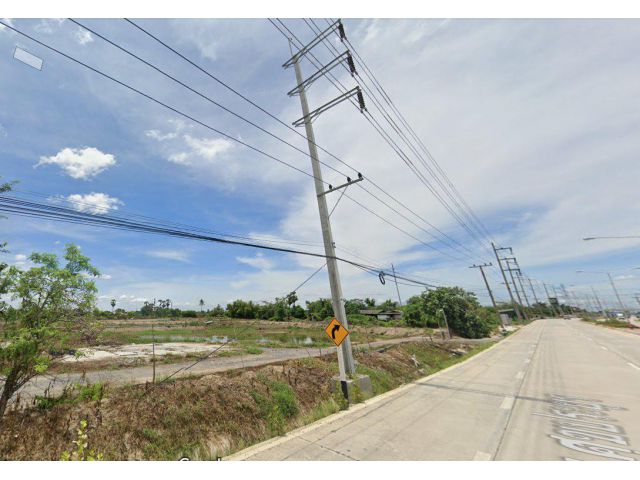 ขายที่ดิน 7 ไร่ เป็นบ่อปลาติดถ.คอนกรีตเส้นสุขประยูร (315) บ้านโพธิ์ จ.ฉะเชิงเทรา