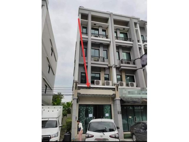 รหัสทรัพย์ P6431 ให้เช่าโฮมออฟฟิศ 4 ชั้น โครงการเดอะรีเจ้นท์ สตรีท รามอินทรา109 ทำเลดี  ห้องหัวมุม