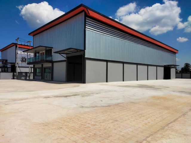 L60 ขายโรงงาน 2 ไร่ ท่าเสา กระทุ่มแบน สมุทรสาคร ติดถนนใหญ่ ขอ รง.4 ได้ ราคาถูก