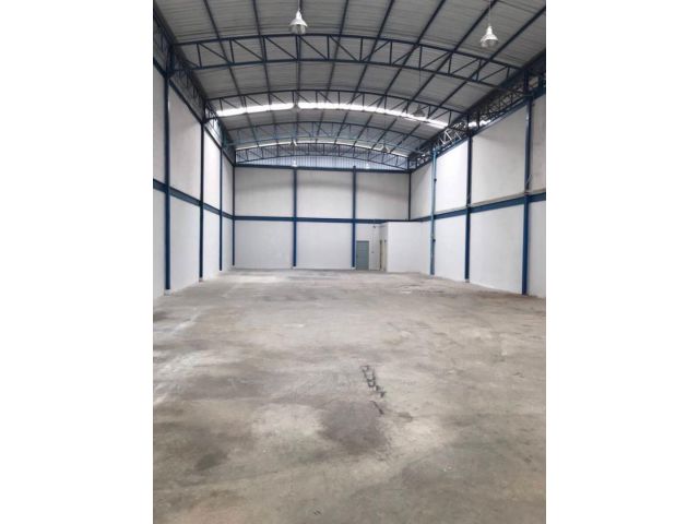 L62 ให้เช่าโกดัง บางน้ำจืด คอกกระบือ สมุทรสาคร 600 ตรม. ทำโรงงานได้ ค่าเช่าถูก