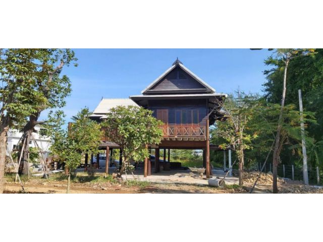 PK226ให้เช่าเปิดร้าน ทำคาเฟ่หรือร้านอาหารบ้านไม้ไทยๆสวยๆอากาศดี บ้านที่นำไม้เก่ามาปลูกสร้างใหม่ 1ไร่