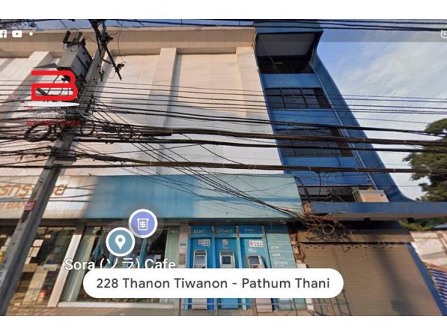 ให้เช่า อาคารพาณิชย์ แยกปากเกร็ด เนื้อที่ 30 ตรว. ถนนติวานนท์ อ.ปากเกร็ด จ.นนทบุรี
