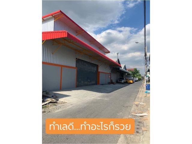 #ให้เช่าโกดังเนื้อที่ 100 ตาราง กว้าง 24 เมตร / ลึก 17 เมตร(1 ออฟฟิศ /1 ห้องน้ำ) :ค่าเช่า 45,000฿ / เดือน  สัญญา 3 ปี
