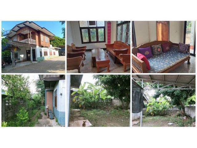 ขายบ้าน 2ชั้น พร้อมที่ดิน มีโรงจอดรถ อ.ห้างฉัตร จ.ลำปาง พร้อมเฟอร์นิเจอร์ชุดไม้สักของแท้