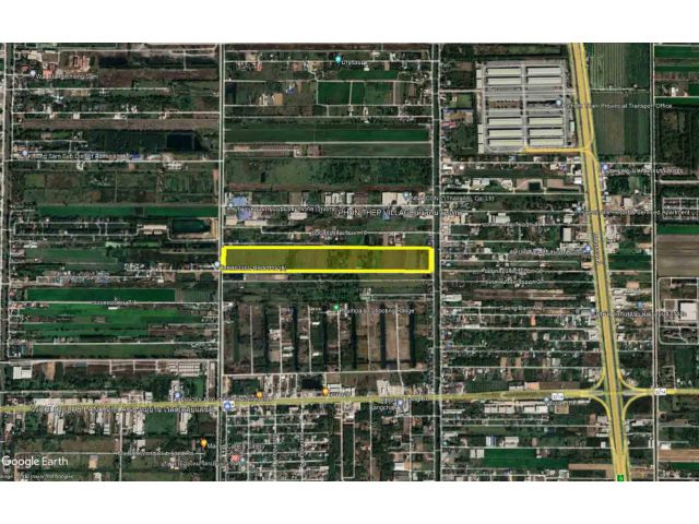 ขายที่ดินคลองหลวง แปลงใหญ่ ติดถนน 2 ด้าน โซนสีชมพู - 124 Rai / Industrial Land for Warehouse / Pink Land