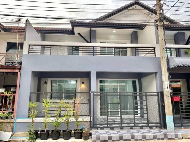 ต่อเติมสวยม๊ากมีเทอเรสด้านหน้า-ด้านหลัง ทาวน์เฮาส์ 2 ชั้น #หมู่บ้านพฤกษา3 ทำเลใกล้ตลาดบางบัวทองพร้อมผ้าม่านสั่งตัดใหม่