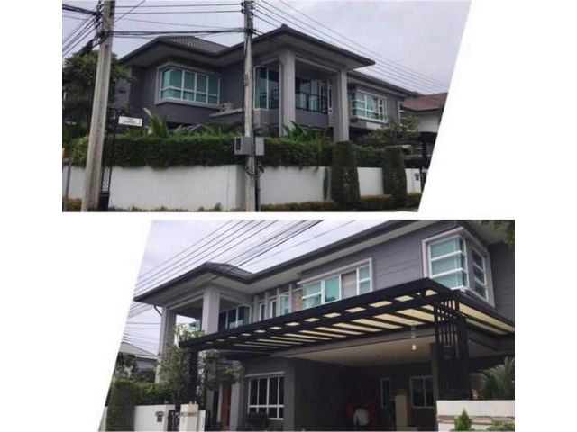 PJN ขายบ้านเดี่ยว หมู่บ้าน บางกอก บูเลอวาร์ด รามอินทรา3 บ้านหันทางทิศเหนือ ใกล้ห้างแฟชั่นไอซ์แลน์ ติดถนนตัดเข้าเลียบด่วน