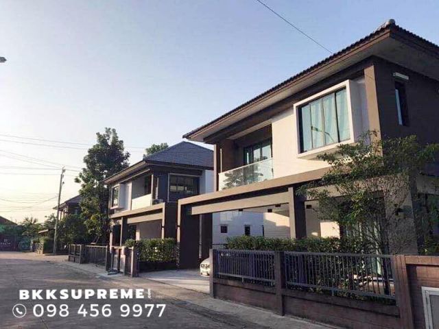 (ให้เช่า) * บ้านเดี่ยว เอชเคป ซีรีน บางนา-สุขาภิบาล 2 บนถนนสุขาภิบาล 2 ใกล้วงแหวนรอบนอกฝั่งตะวันออก เฟอร์นิเจอร์ครบพร้อม