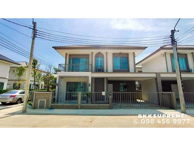 (ให้เช่า) * J VILLA เจ วิลล่า วงแหวน-บางใหญ่ บ้าน 2 ชั้น สไตล์ฝรั่งเศส ติดถนนใหญ่ ใกล้ Central Westgate *