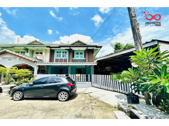 ขายทาวน์เฮ้าส์ 2 ชั้น หลังริม 2 ชั้น หมู่บ้านพฤกษา 12  ถนนรังสิต-นครนายก